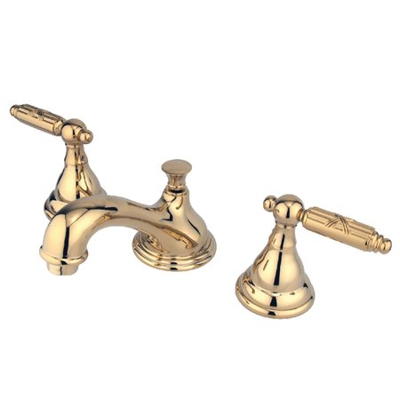 KINGSTON BRASS KS5562GL 8" Widespread Bathroom Faucet, Polished Brass KS5562GL